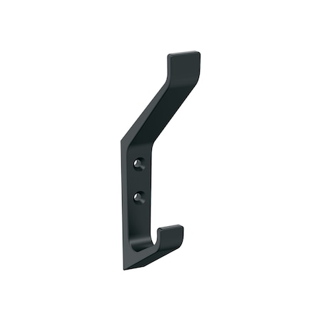 Amerock Emerge Contemporary Double Prong Matte Black Wall Hook H37003MB